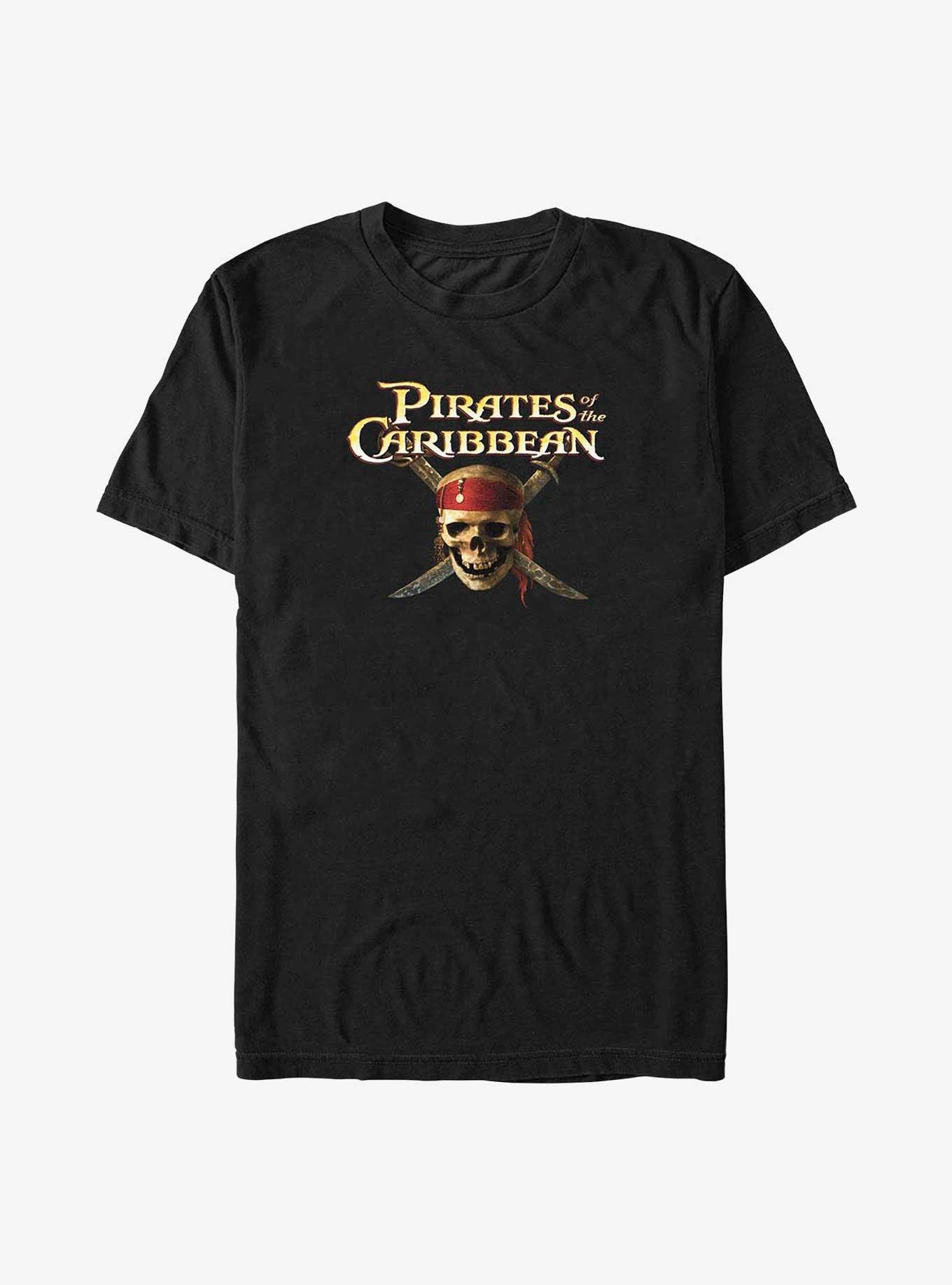Disney Pirates of the Caribbean Skull Cross Big & Tall T-Shirt, BLACK, hi-res