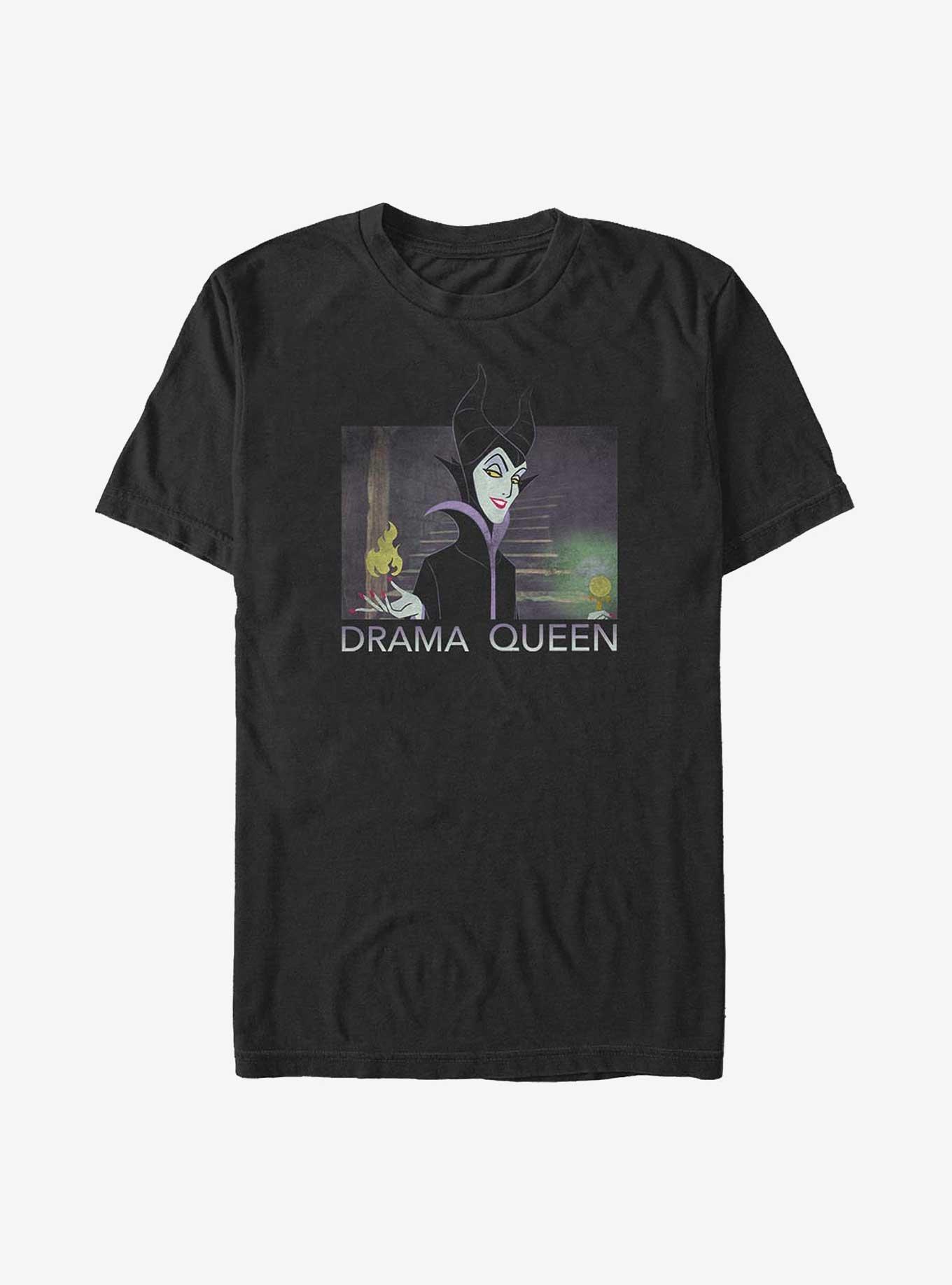 Disney Sleeping Beauty Maleficent Drama Queen Big & Tall T-Shirt, BLACK, hi-res