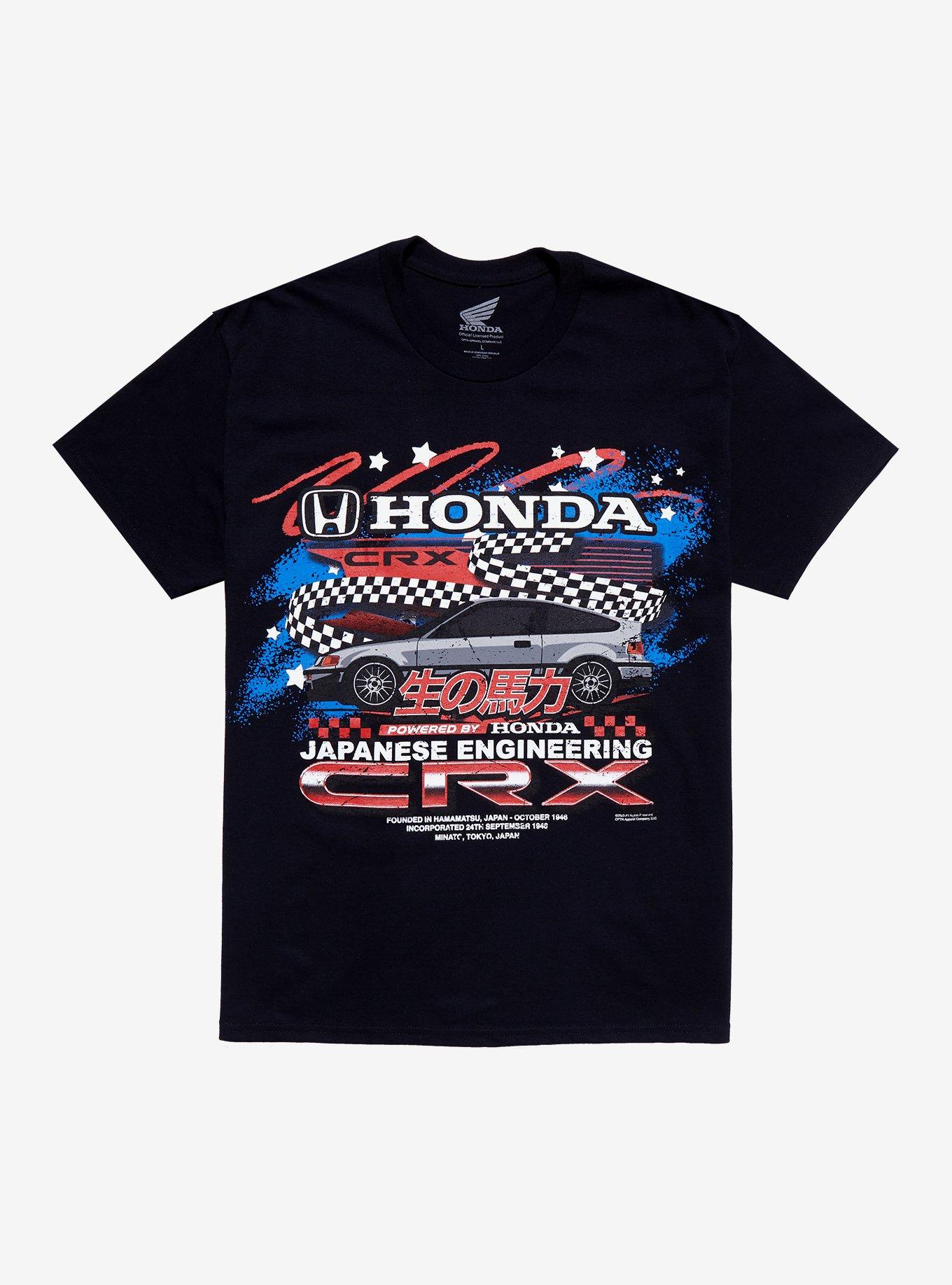 Honda CRX Racecar T-Shirt, BLACK, hi-res