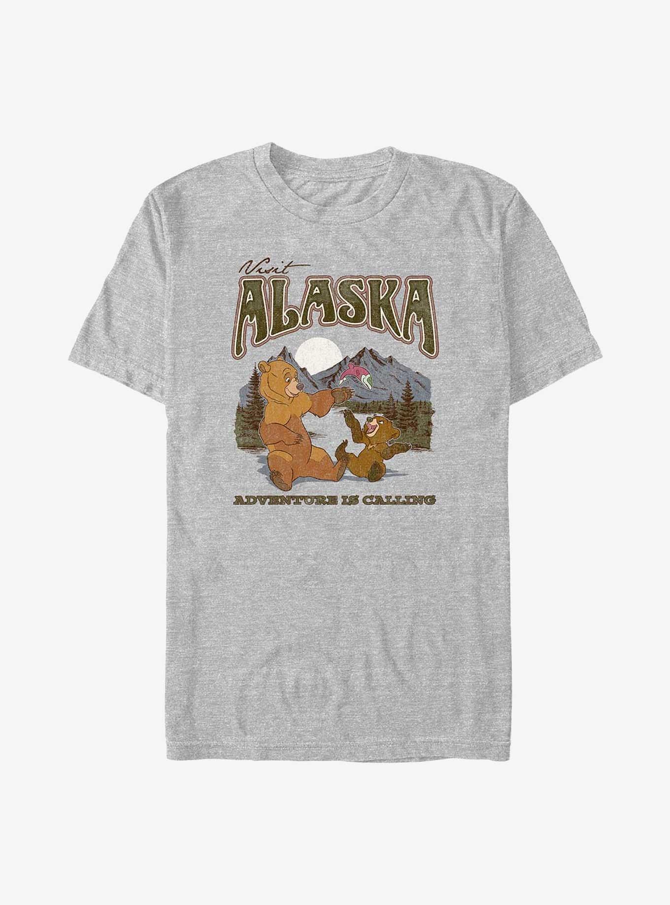 Disney Brother Bear Visit Alaska Big & Tall T-Shirt, ATH HTR, hi-res