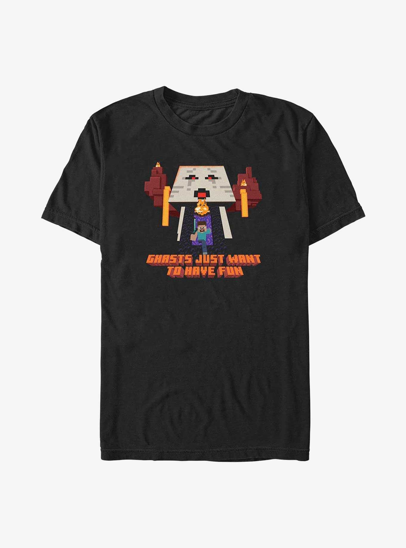 Minecraft Ghasts Just Want To Have Fun Big & Tall T-Shirt, , hi-res