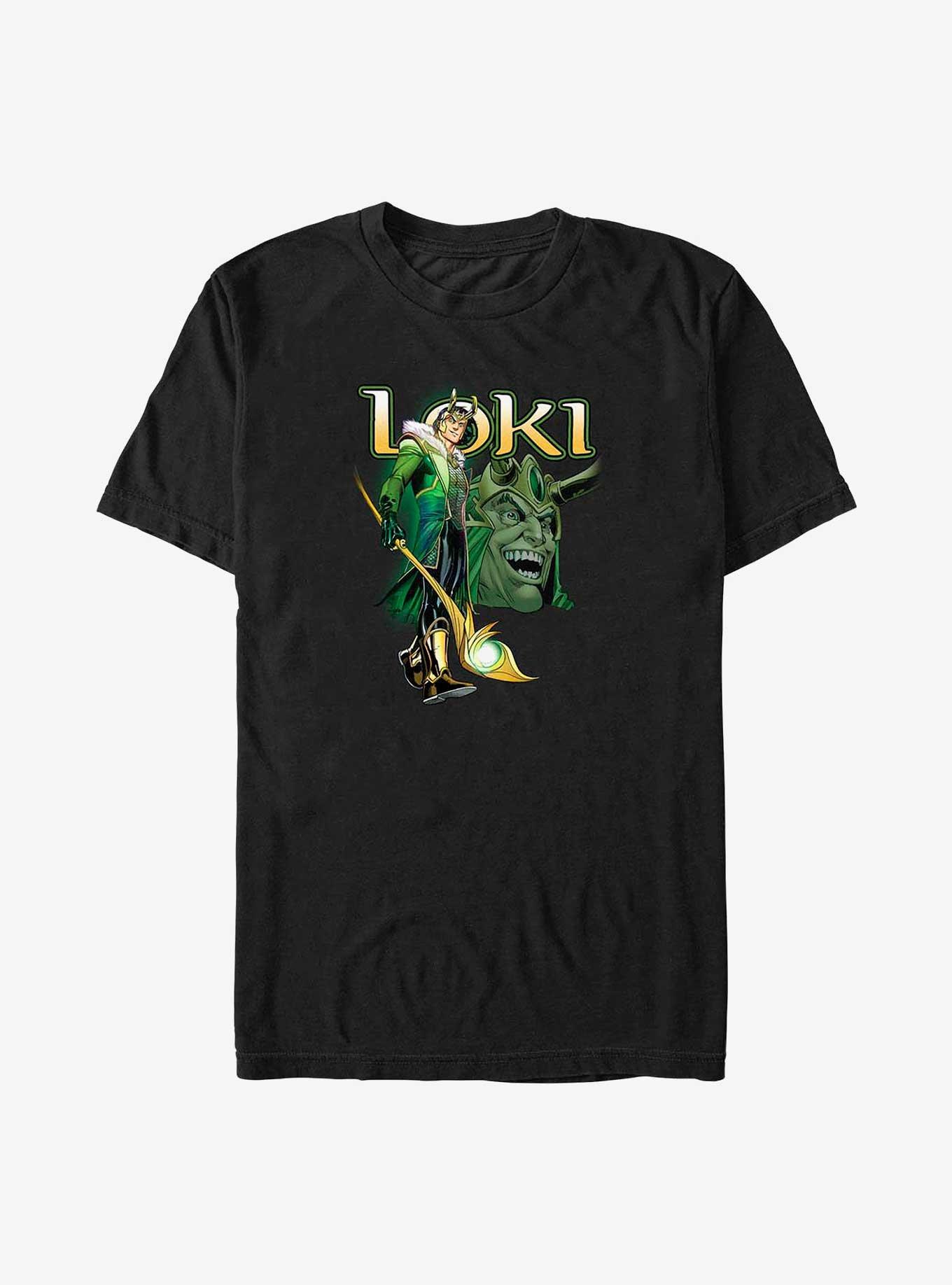 Marvel Loki Mischief Mayhem Big & Tall T-Shirt, BLACK, hi-res