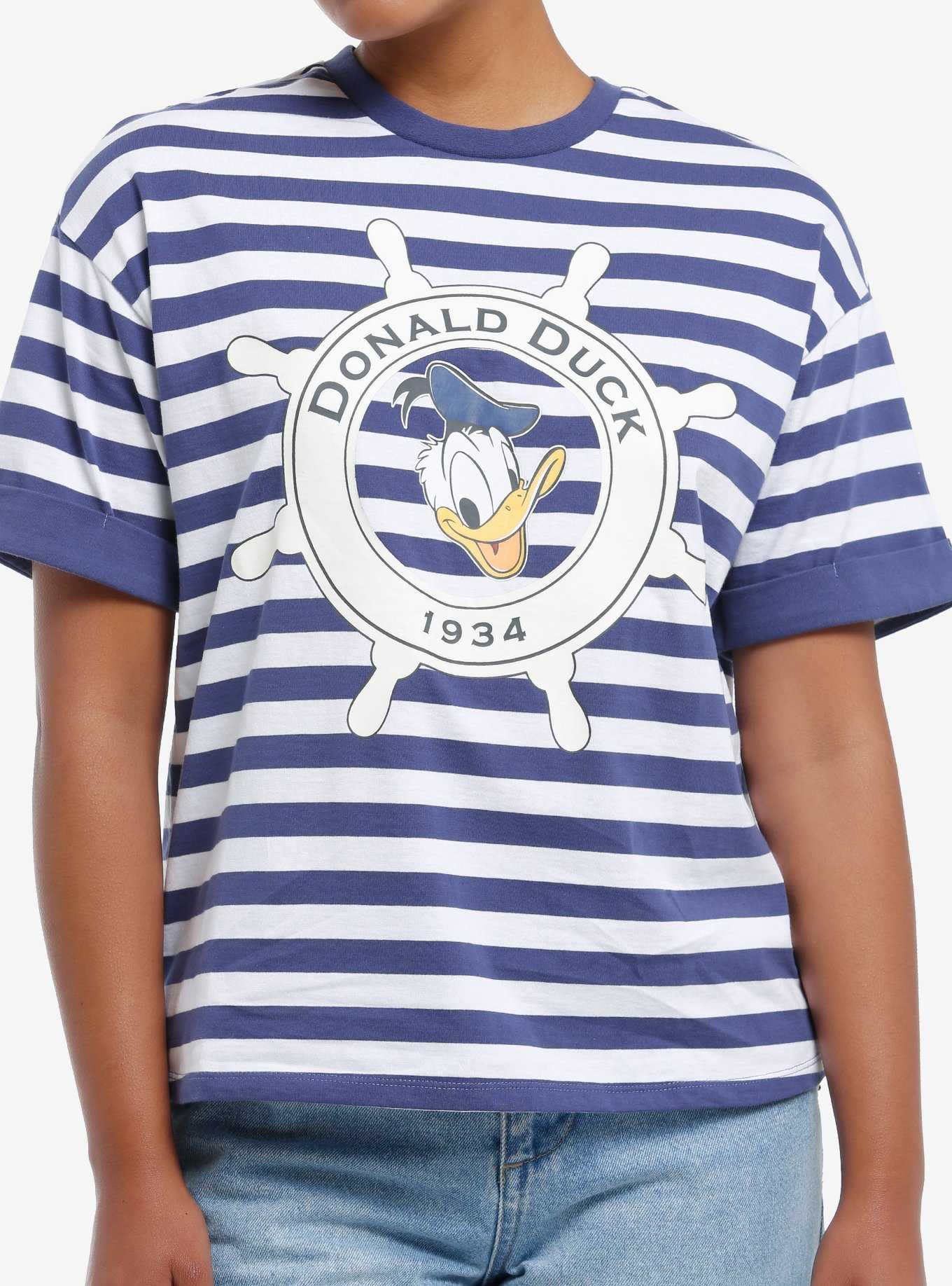 Her Universe Disney Donald Duck Stripe Oversized T-Shirt, , hi-res
