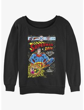 DC Superman 2001 Man of Steel Comic Issue Womens Slouchy Sweatshirt, , hi-res