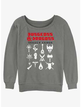 Dungeons & Dragons Select Class Womens Slouchy Sweatshirt, , hi-res