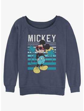 Disney Mickey Mouse Mickey Beachin' Womens Slouchy Sweatshirt, , hi-res