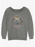 Nickelodeon Arnold My Happy Place Womens Slouchy Sweatshirt, GRAY HTR, hi-res