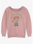 Rugrats Chuckie Choose Kindness Womens Slouchy Sweatshirt, DESERTPNK, hi-res