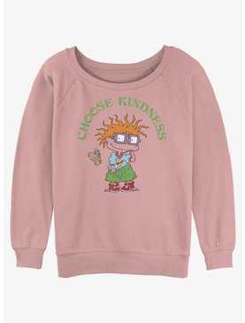 Rugrats Chuckie Choose Kindness Womens Slouchy Sweatshirt, , hi-res