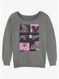 E.T. the Extra-Terrestrial Poster Womens Slouchy Sweatshirt, GRAY HTR, hi-res