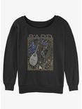 Dungeons & Dragons Bard Womens Slouchy Sweatshirt, BLACK, hi-res