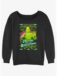 Universal Monsters Creature From The Black Lagoon Womens Slouchy Sweatshirt, BLACK, hi-res