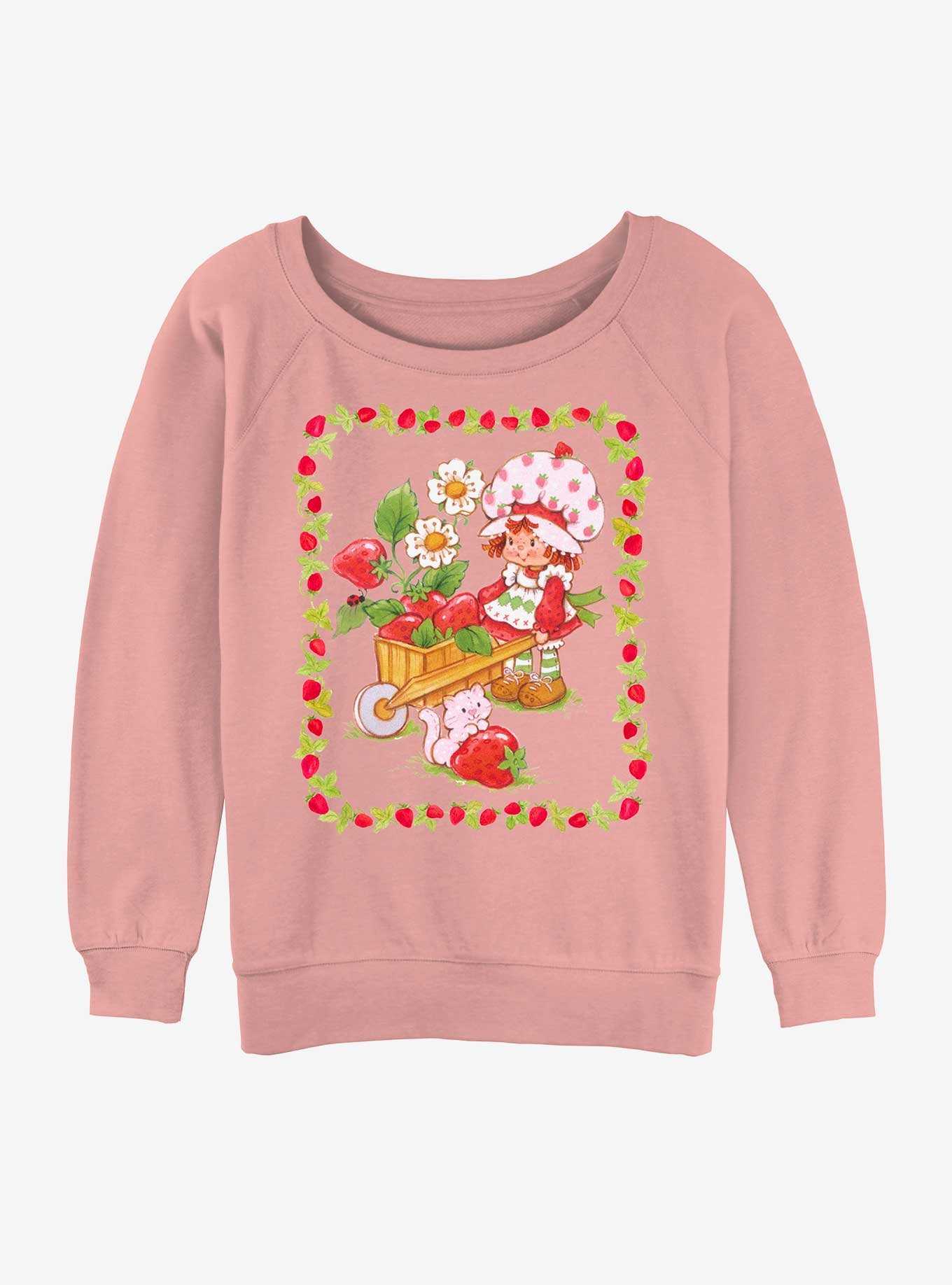 Strawberry Shortcake Wagon Berries Womens Slouchy Sweatshirt, , hi-res