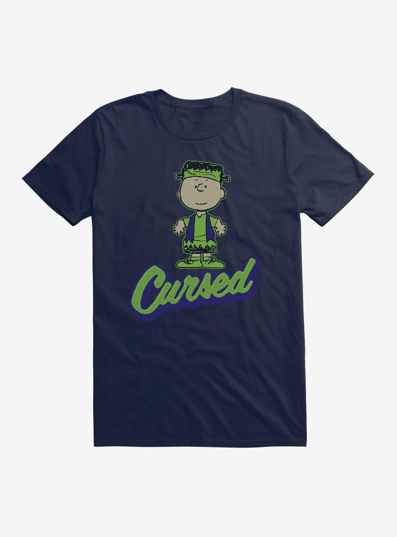 Peanuts Charlie Brown Cursed T-Shirt, MIDNIGHT NAVY, hi-res view 1