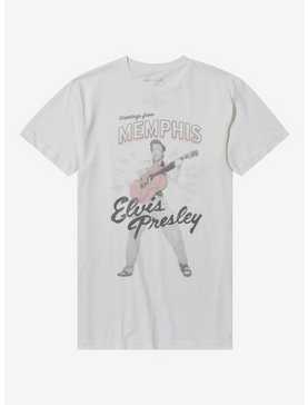 Elvis Presley Greetings From Memphis Boyfriend Fit Girls T-Shirt, , hi-res