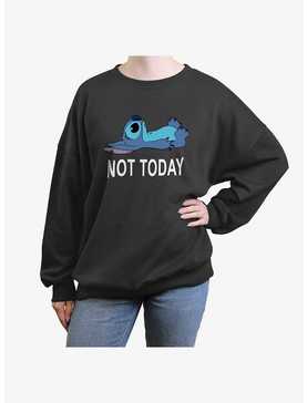 Disney Lilo & Stitch Not Today Womens Oversized Sweatshirt, , hi-res
