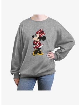 Disney Minnie Mouse Modern Womens Oversized Sweatshirt, , hi-res