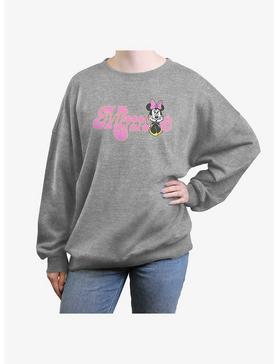 Disney Minnie Mouse Soft Pop Womens Oversized Sweatshirt, , hi-res