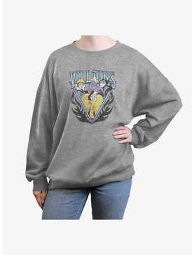 Disney Villains Trio Womens Oversized Sweatshirt, , hi-res