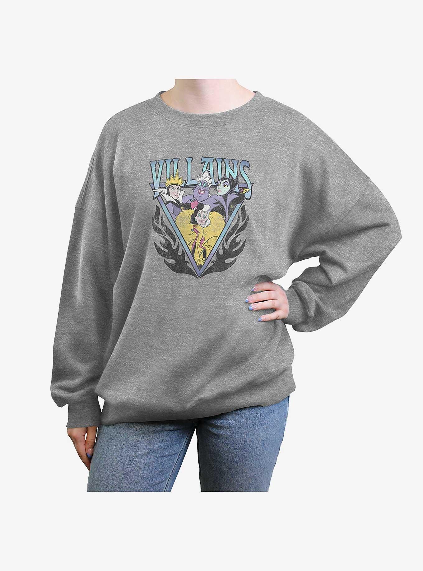 Disney Villains Trio Womens Oversized Sweatshirt, , hi-res