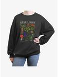 Harry Potter Herbology Womens Oversized Sweatshirt, CHARCOAL, hi-res