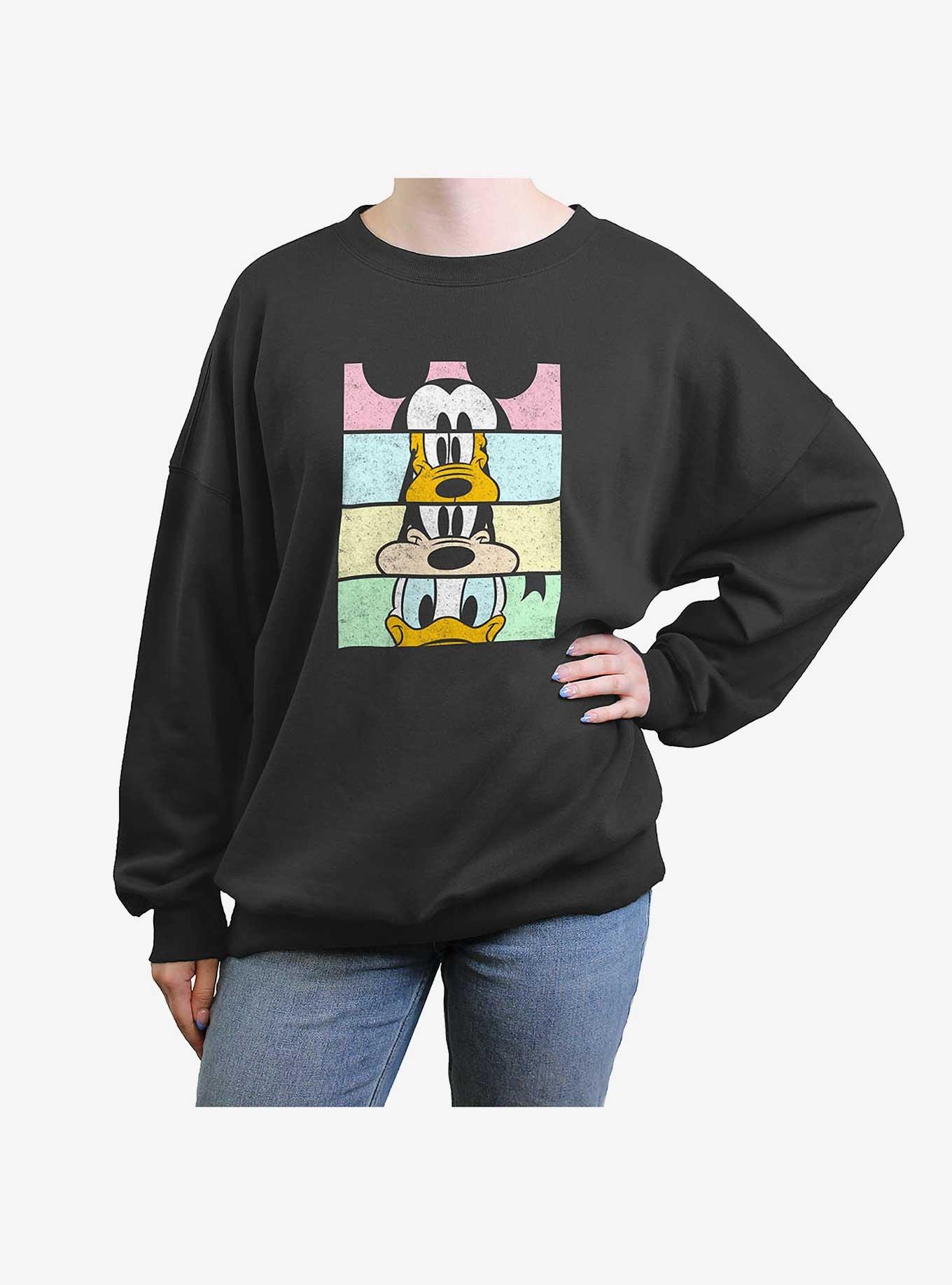 Disney Mickey Mouse Crew Womens Oversized Sweatshirt, , hi-res