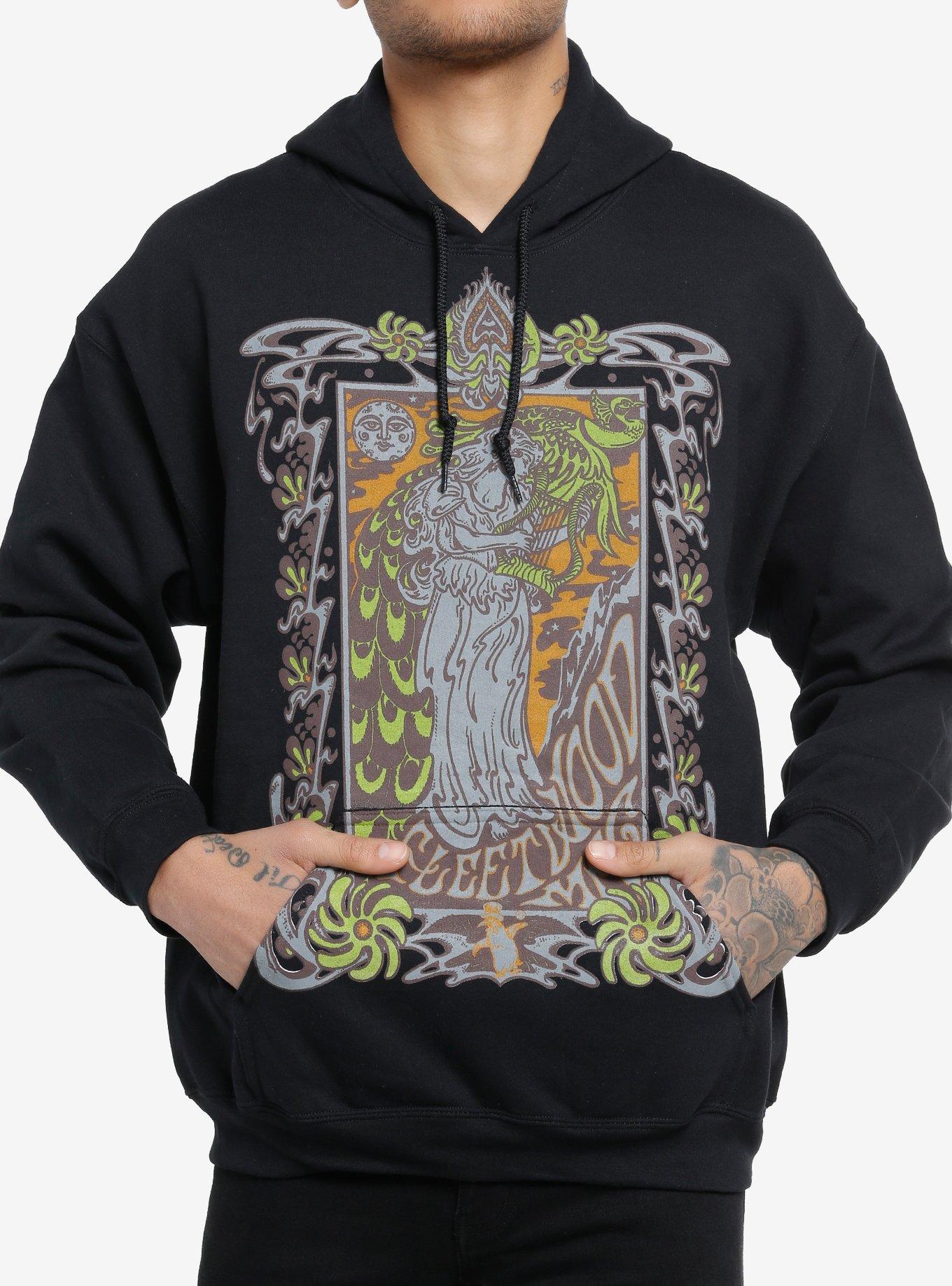 Fleetwood Mac Maiden Harp Jumbo Graphic Hoodie, BLACK, hi-res