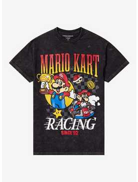 Mario Kart Racing Mineral Wash Boyfriend Fit Girls T-Shirt, , hi-res