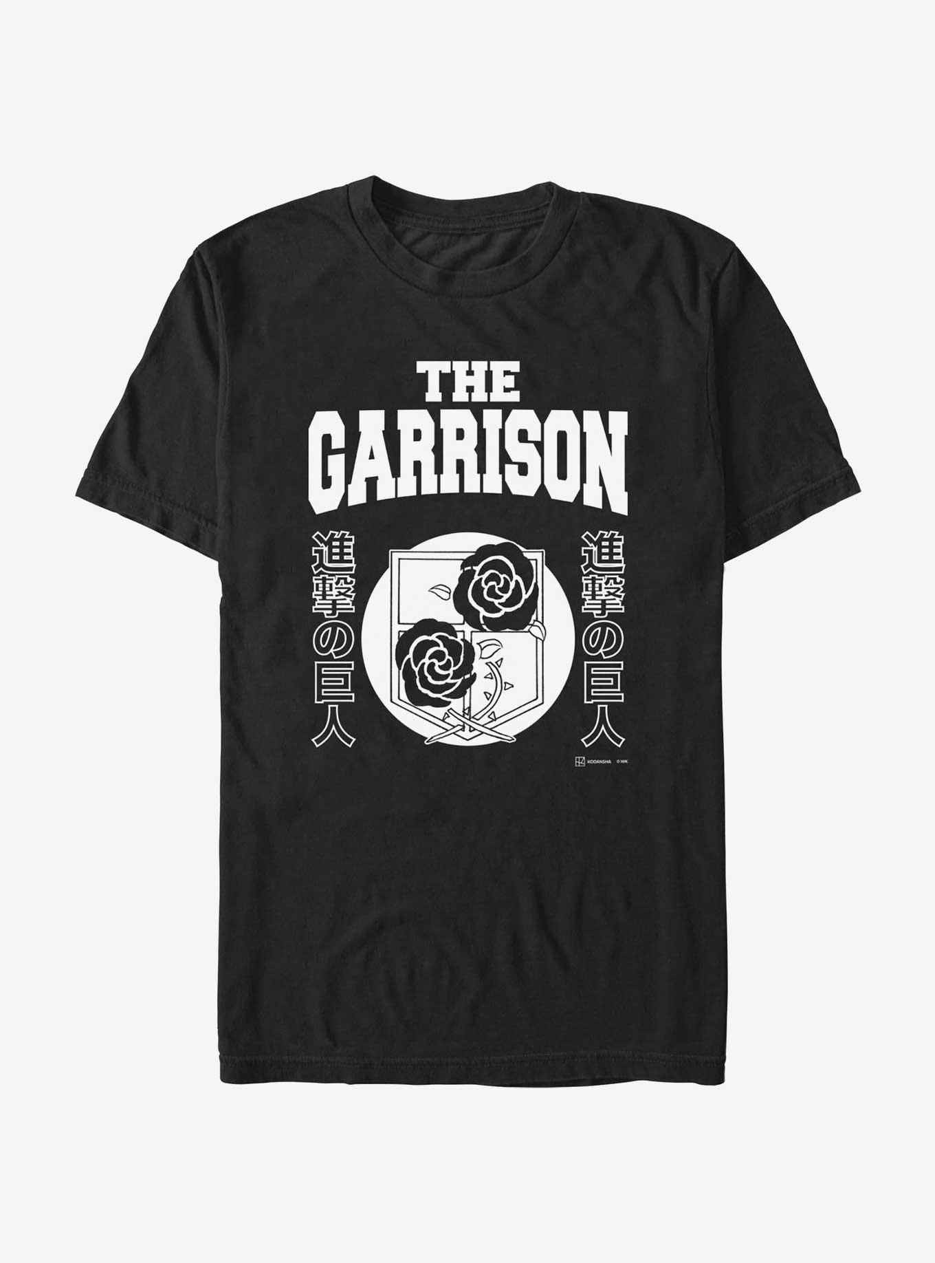 Attack On Titan The Garrison Jersey T-Shirt, BLACK, hi-res
