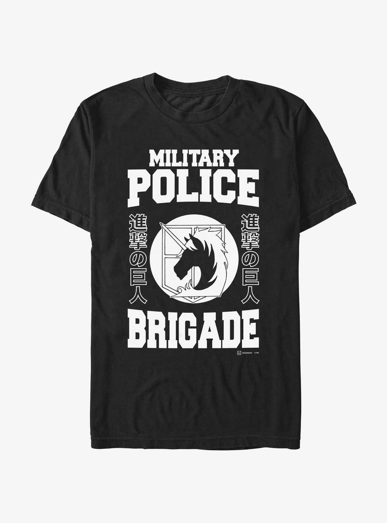 Attack On Titan Military Police Brigade Jersey T-Shirt, BLACK, hi-res