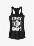 Attack On Titan Survey Corps Jersey Girls Tank, BLACK, hi-res