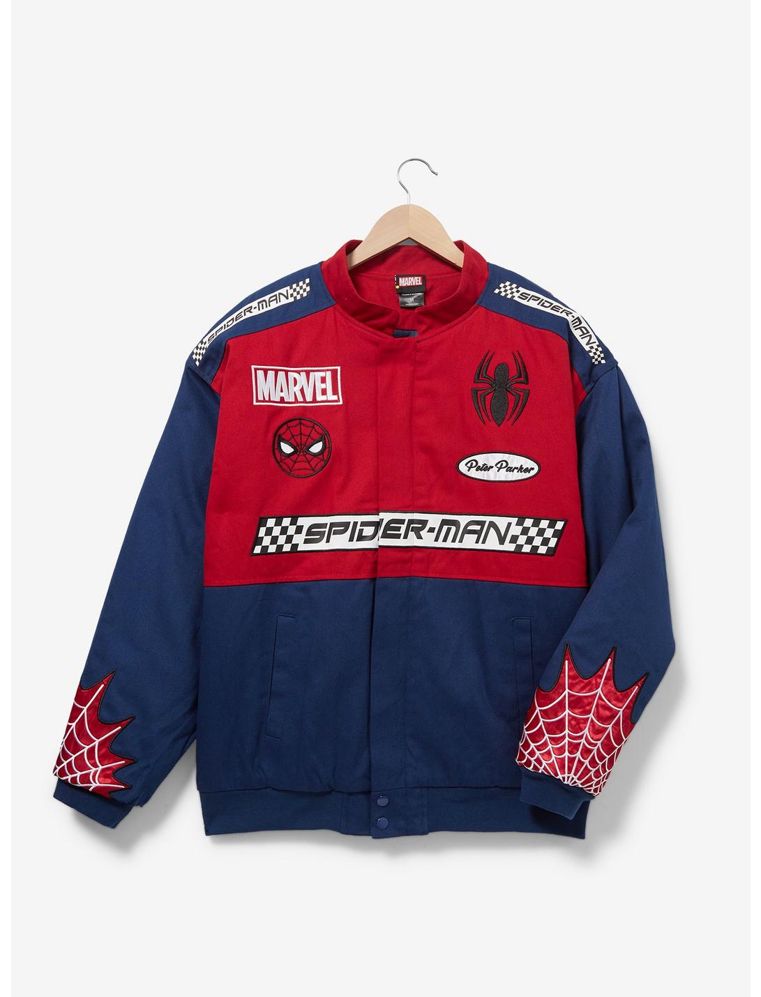 Marvel Spider-Man Racing Jacket - BoxLunch Exclusive, BLUE, hi-res