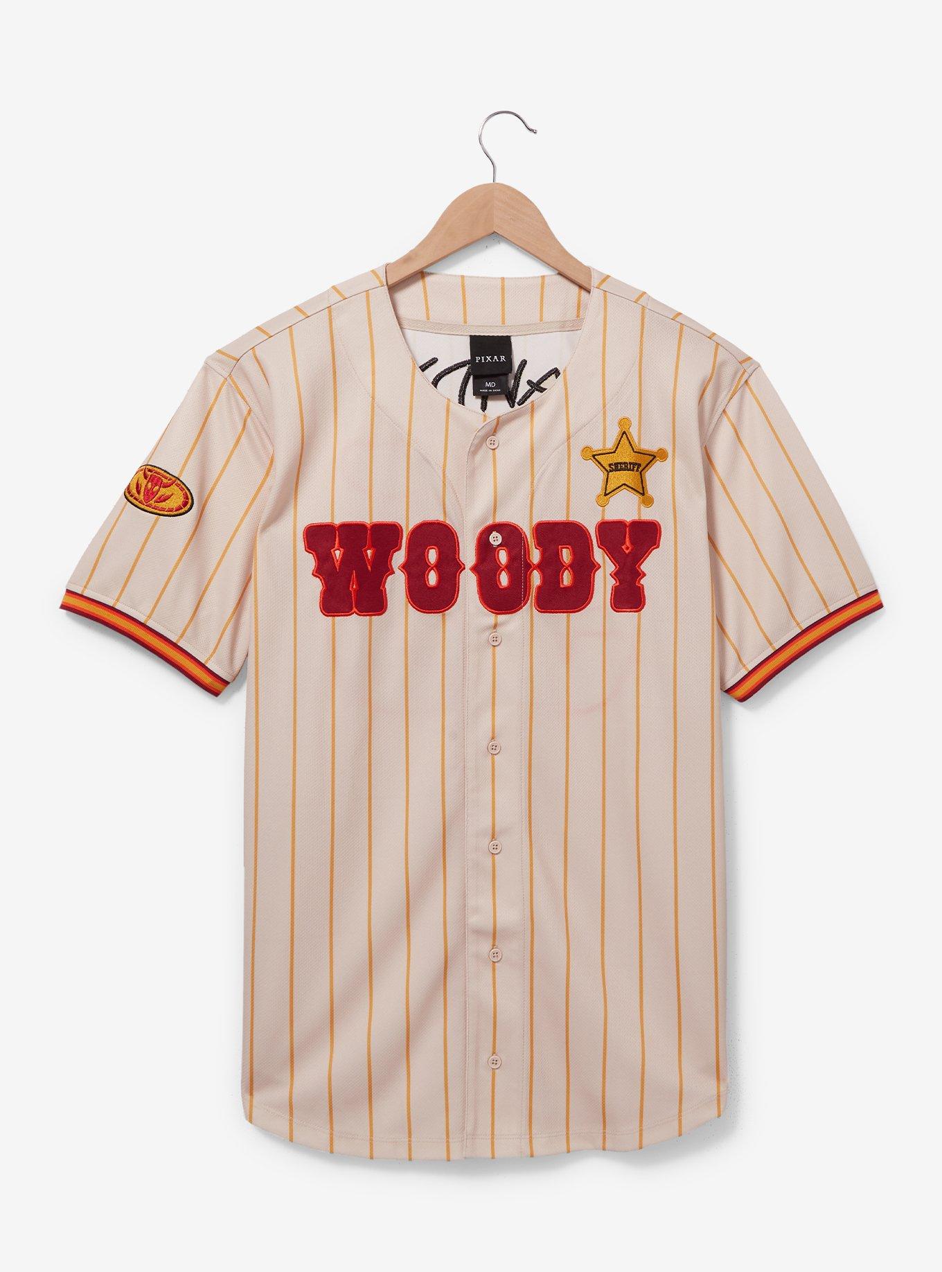 Disney Pixar Toy Story Woody Baseball Jersey — BoxLunch Exclusive, , hi-res