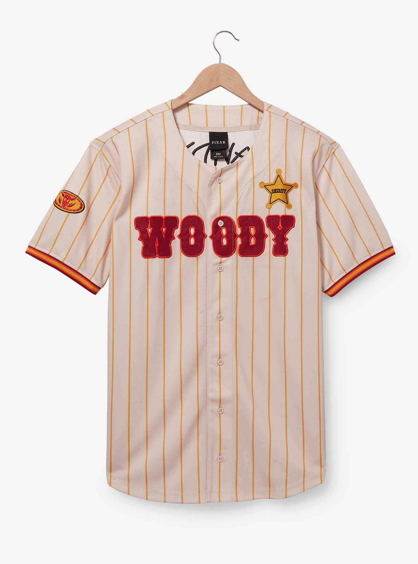 Disney Pixar Toy Story Woody Baseball Jersey — BoxLunch Exclusive, , hi-res