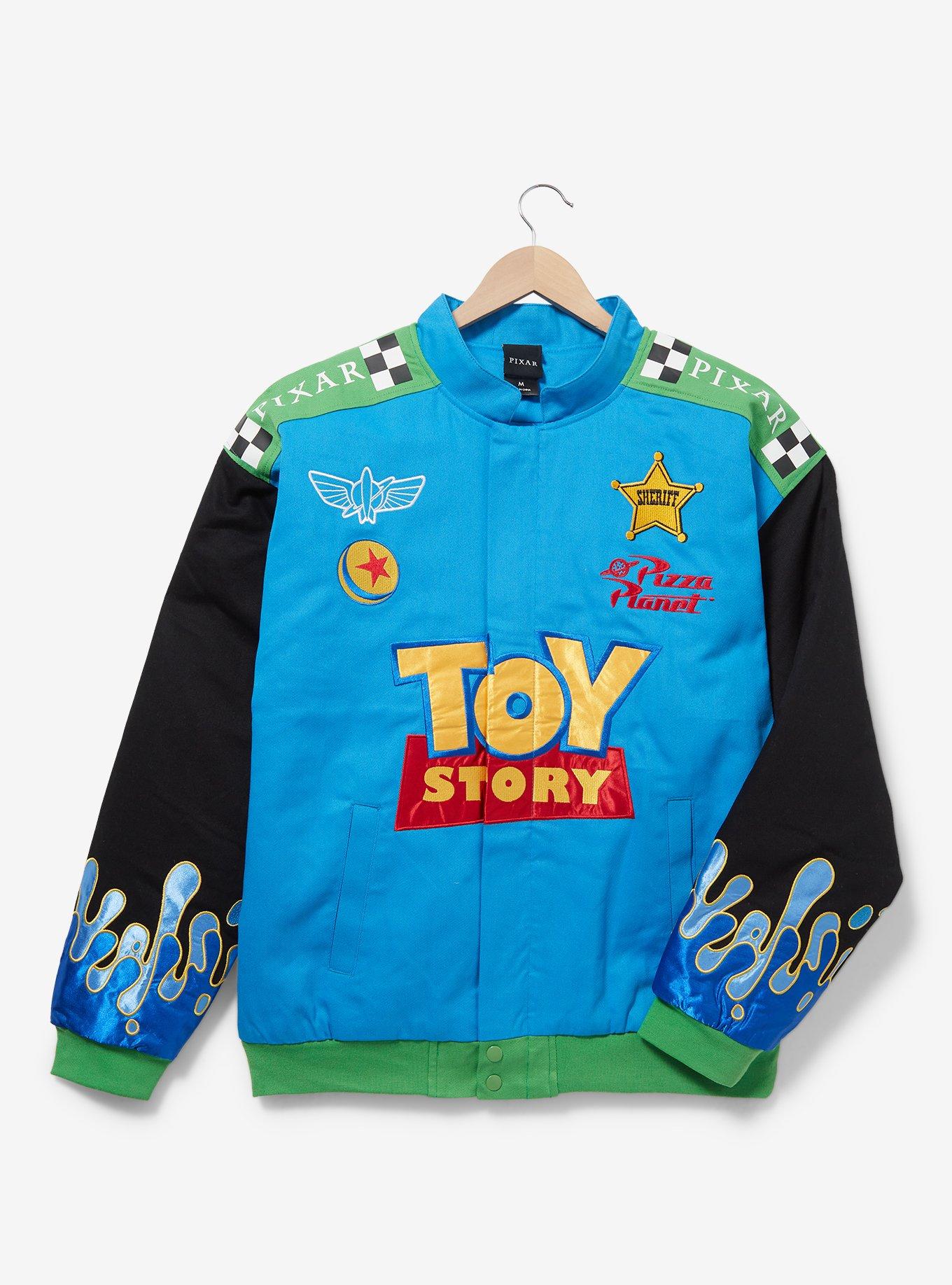 Disney Pixar Toy Story Woody & RC Racing Jacket - BoxLunch Exclusive, BLUE, hi-res