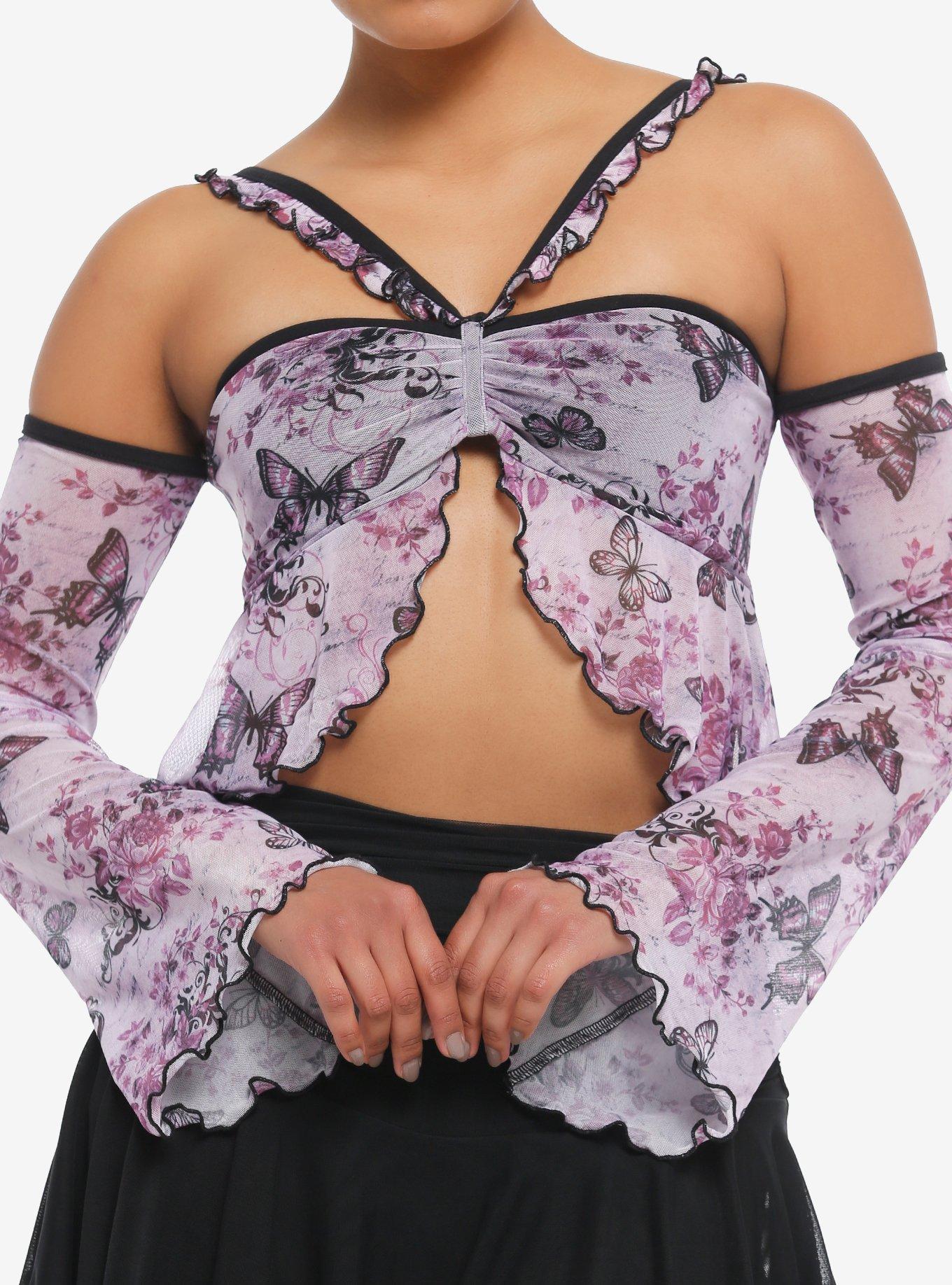 Butterfly Beauty Corset Crop Top