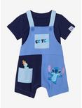 Disney Lilo & Stitch Color Block Infant Overall Set — BoxLunch Exclusive, MULTI, hi-res