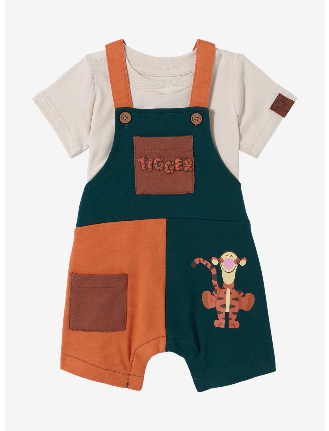 Disney Winnie the Pooh Tigger Color Block Infant Overall Set — BoxLunch Exclusive, MULTI, hi-res