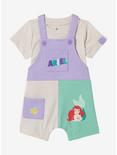 Disney The Little Mermaid Ariel Color Block Infant Overall Set — BoxLunch Exclusive, MULTI, hi-res