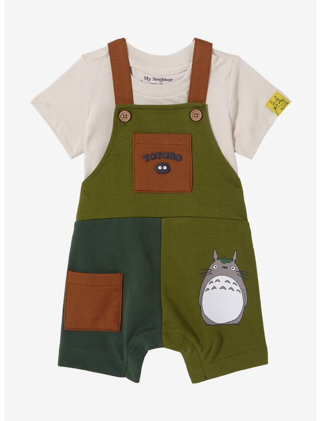 Studio Ghibli My Neighbor Totoro Color Block Infant Overall Set - BoxLunch Exclusive, MULTI, hi-res