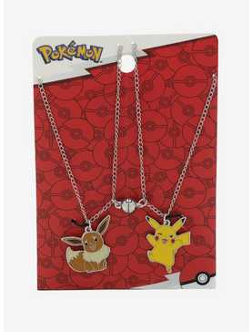 Pokémon Pikachu and Eevee Bestie Necklaces — BoxLunch Exclusive, , hi-res