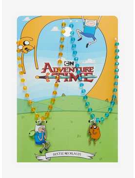 Adventure Time Finn & Jake Bestie Necklace Set - BoxLunch Exclusive, , hi-res