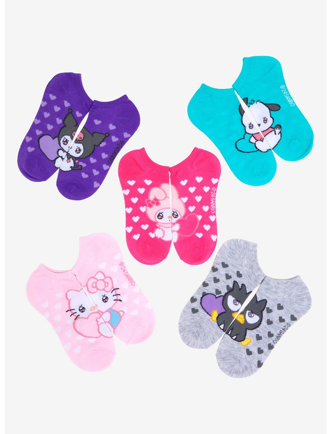 Sanrio Hello Kitty and Friends Emo-Kyun Sock Set — BoxLunch Exclusive, , hi-res
