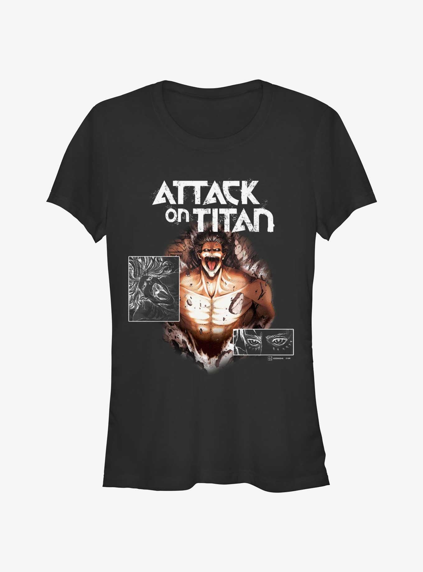 Attack On Titan Eren Yeager Attack On Titan Negative Girls T-Shirt, , hi-res