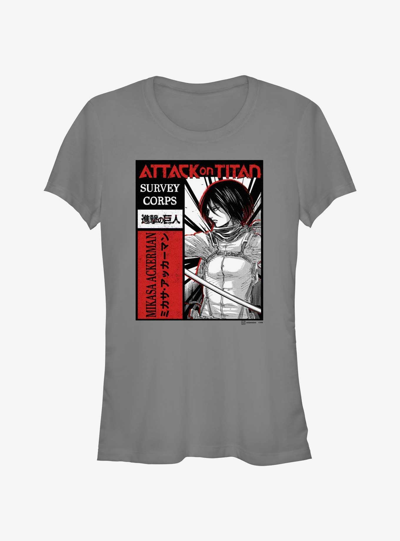 Attack On Titan Survey Corps Mikasa Girls T-Shirt, , hi-res