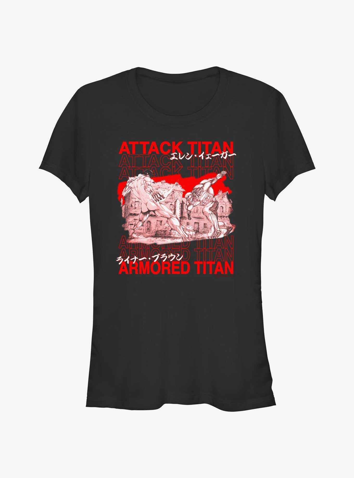 Attack On Titan Attack Vs Armored Girls T-Shirt, , hi-res