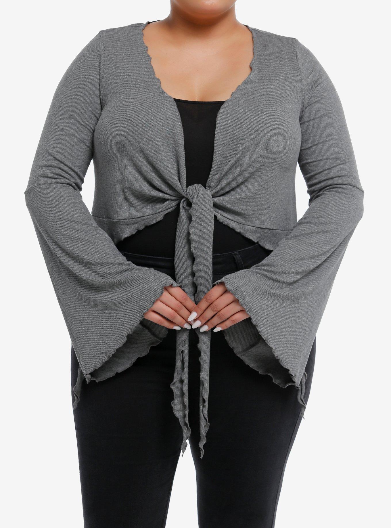 Grey shrug 2025 plus size