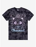 Chococat Celestial Grey Tie-Dye Boyfriend Fit Girls T-Shirt, MULTI, hi-res
