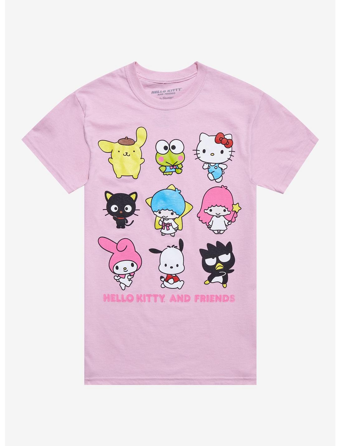 Hello Kitty And Friends Grid Boyfriend Fit Girls T-Shirt, MULTI, hi-res