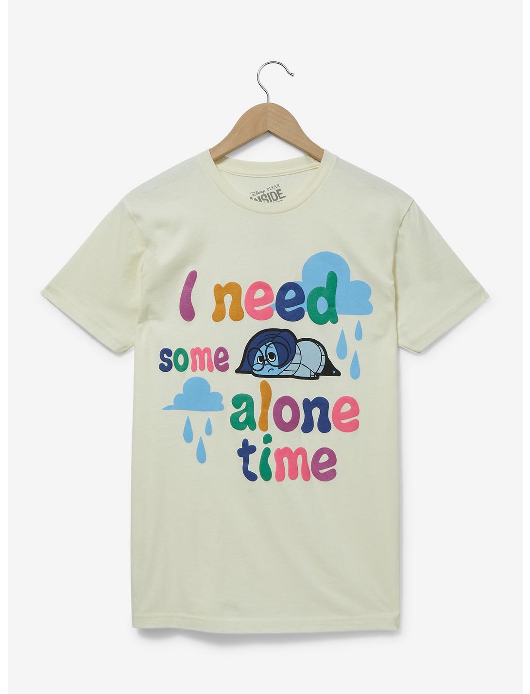 Disney Pixar Inside Out Sadness Alone Time Women's T-Shirt — BoxLunch Exclusive, OFF WHITE, hi-res